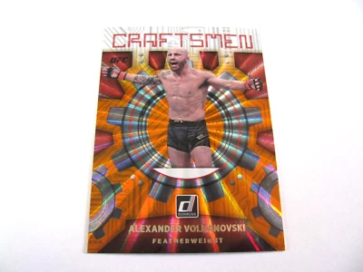 2022 Panini Donruss UFC Alexander Volkanovski Craftsmen Orange Laser Holo Insert - Image 1 of 2