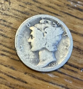 1924 Mercury Dime 90% Silver Good - Free Shipping  #4 - Picture 1 of 2