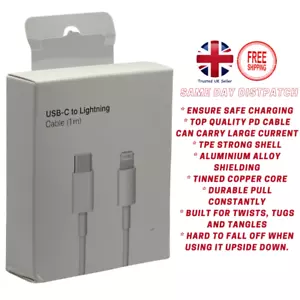 USB-C Cable Charger For iPhone 8 X XS XR 11 12 13 Max Top Quality Sealed Boxed - Picture 1 of 9