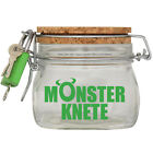 Spardose Geld Geschenk Ideen Monster Knete Grün Transparent Größe S 0.5 Liter