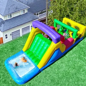6.7x2.4x2.5m Commercial Inflatable Obstacle Bounce Castle Bouncy House w/ Blower - Picture 1 of 9