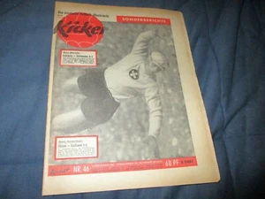Kicker 13.11.1961 46/61 Schweiz Schweden Eisener - Bild 1 von 1