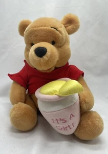 Disney Winnie the Pooh Plush Its A Girl Honey Pot Walt Disney 11" Stuffed - Picture 1 of 7