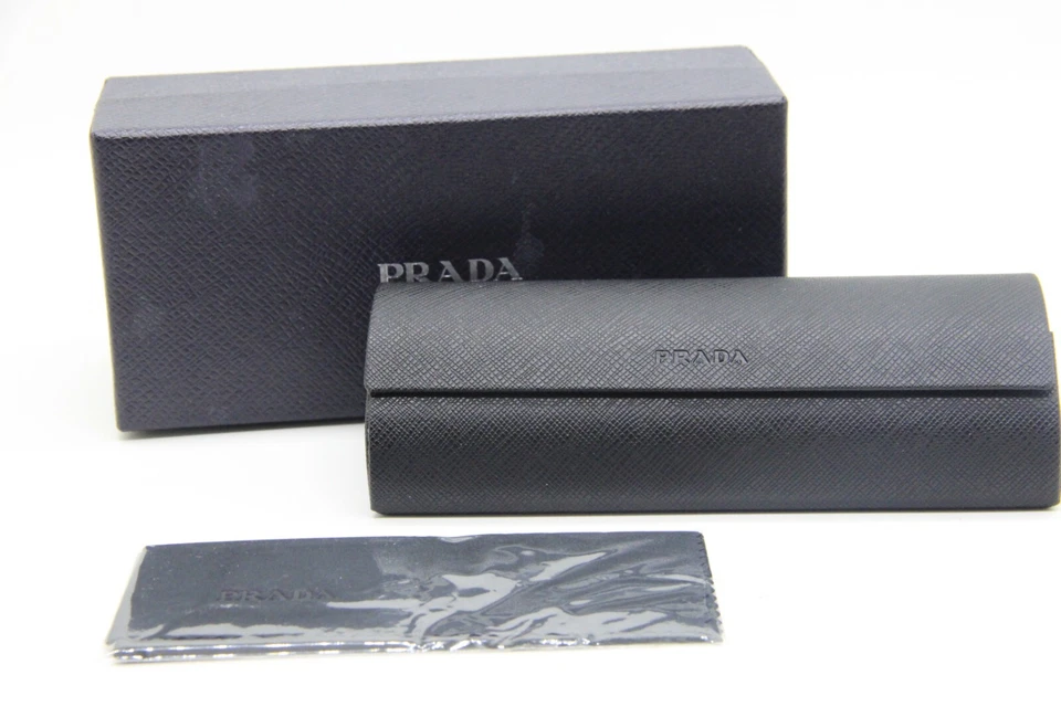 NEW PRADA AUTHENTIC EYEGLASSES SUNGLASSES OPTICAL BLACK MAGNETIC CASE CLOTH BOX - Image 1 of 1
