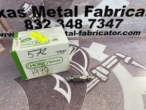 Hoke 6233G4Y Valve Poppet Check Valve 1/4” 6000PSI CP 2 PSI 2bar - Picture 1 of 5