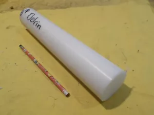 Barra redonda de plástico mecanizable 2-1/8" BLANCA DELRIN stock acetal 2-1/8" x 12" - Imagen 1 de 1