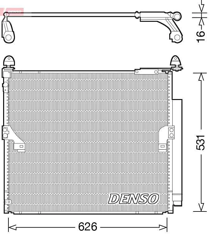 Condensador de CA Denso para Toyota Land Cruiser PRADO 09- 8846060420 Foto 1 de 1