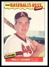 1986 Fleer Sluggers vs. Pitchers Wally Joyner A BaseBall Cards #19