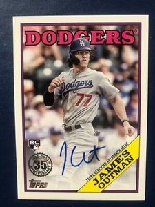 2023 Topps Series 1 - James Outman RC - 1988 Topps Autograph #88BA-OUT - Picture 1 of 2