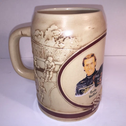 Rusty Wallace Miller Racing Team Ceramic Special Edition Beer Stein Tankard Mug Cover