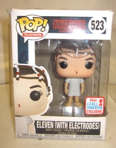 Funko Pop! ELEVEN with Electrodes #523 Stranger Things 2017 NYCC Exclusive - Picture 1 of 6