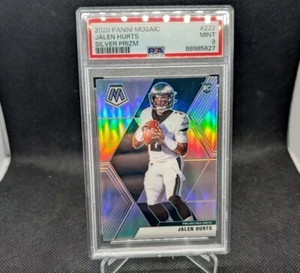 2020 Panini Mosaic Jalen Hurts Silver Prizm RC #222 PSA 9 MINT Rookie SB MVP - Picture 1 of 2