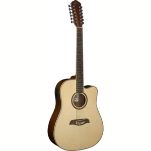 Oscar Schmidt OD312CE Dreadnought 12-String Acoustic Electric Guitar, Natural - Picture 1 of 7