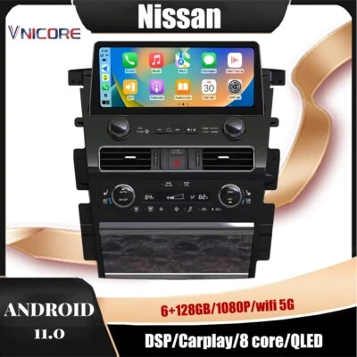 12.3 Car Android For Nissan Patrol Y62 Armada 2010-2023 GPS Player Radio Carplay - Image 1 of 4