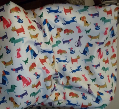 Cynthia Rowley Oblong Colorful Dog Tablecloth - Image 1 of 4