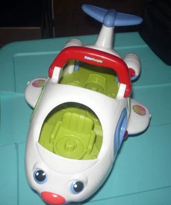 Fisher-Price Little People Lil' Movers Cute White Big Airplane Toy Handle Works - Picture 1 of 6