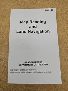 Map Reading And Land Navigation Army Fm 21-26 1993 Department Of The Army (B5) - Imagen 1 de 5
