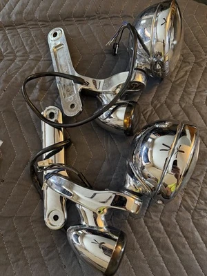 Señales de lámparas puntuales cromadas OEM Harley Davidson Foto 1 de 4