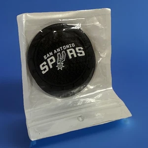 2pc San Antonio Spurs Logo Cup Holder Coaster Inserts, 2.75" Non-Slip Silicone - Picture 1 of 5