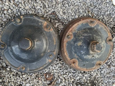 1937 1938 1939 FORD WIDE FIVE FRONT BRAKE DRUMS / HUBS 1940 FLATHEAD V8 V8-60 - Image 1 of 3
