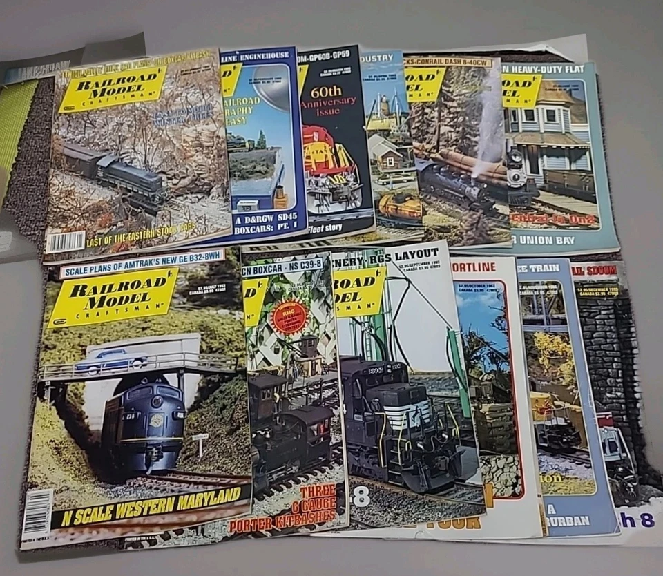 Revista Artesana Modelo Ferroviario De Colección 1993-Completa 12 Ediciones en muy buen estado. Foto 1 de 4