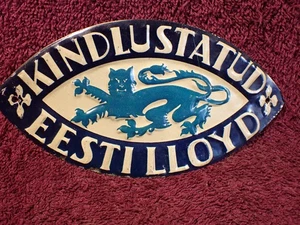 LLOYD EESTI, VINTAGE AÑOS 20 ¡ORIGINAL SIN USAR! SIGNO DE SEGURO ESTONIA ESTONIO - Imagen 1 de 2