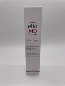 Elta MD UV CLEAR Broad Spectrum SPF 46 Facial Suncreen 106g 3.7oz BIG SIZE NEW - Picture 1 of 1