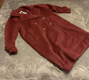 Universal Thread & Co Damen weinroter Kunstfellmantel - Größe XL neu mit Etikett! - Bild 1 von 6