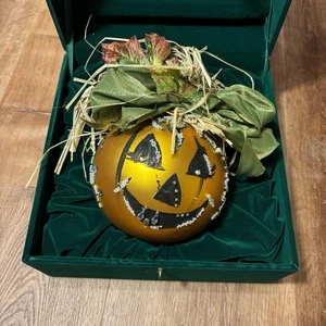 Vintage Natalie Sarabella Halloween Ornament Jack-O-Laterne Weihnachten signiert - Bild 1 von 8