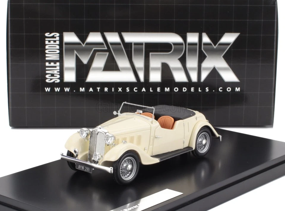 1/43 MATRIX SCALE MODELS - ROVER - 12hp (P1) TOURER CABRIOLET OPEN MX41706-133 - Immagine 1 di 1
