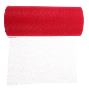 Rolle 22M*15CM Bankett Hochzeit Zum Selbermachen Tüll Basteln Tutu Dekoration (rot) - Bild 1 von 12