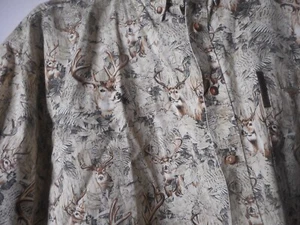 North River Outfitters Men Size XL Buck Deer Camo Short Sleeve Button Down Shirt - Bild 1 von 12