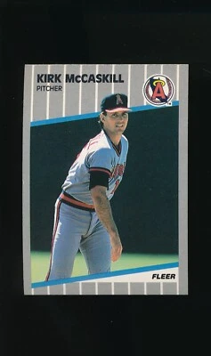 1989 Fleer #483 Kirk McCaskill * Pitcher * California Angels * NM/NM-MT * - Image 1 of 2