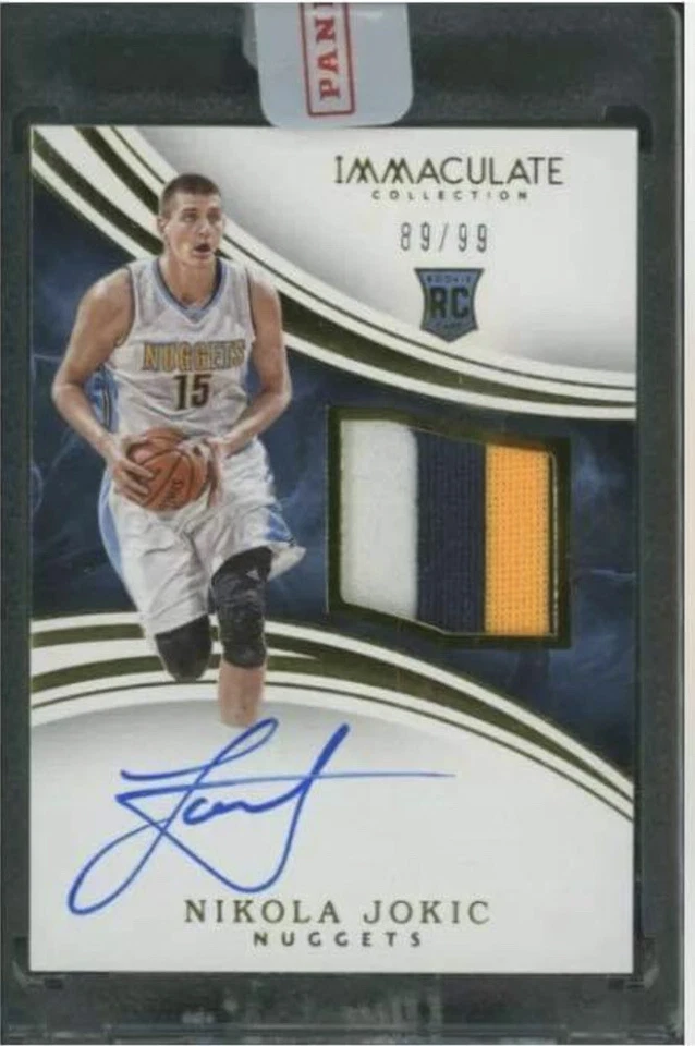 2015-2016 NIKOLA JOKIC Immaculate Rookie Auto Patch /99 Denver Nuggets Nba Final - Image 1 of 1