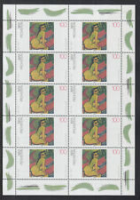 Germany 1996 painting of the 20th century of 3 beautiful miniature sheets MNH/**