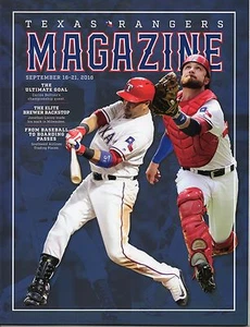 2016 Texas Rangers Programm Carlos Beltran Jonathan Lucroy Band 45 Nr. 10 - Bild 1 von 1