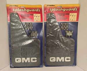 Vintage 80's NOS GMC Splash Guard Mud Flaps by Power-Flow *Brand New* - Picture 1 of 3