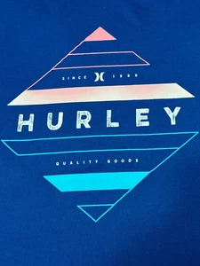HURLEY - Men's T-Shirt Short Sleeve - Size L - LARGE - Blue - HURLEY SURF - Picture 1 of 13