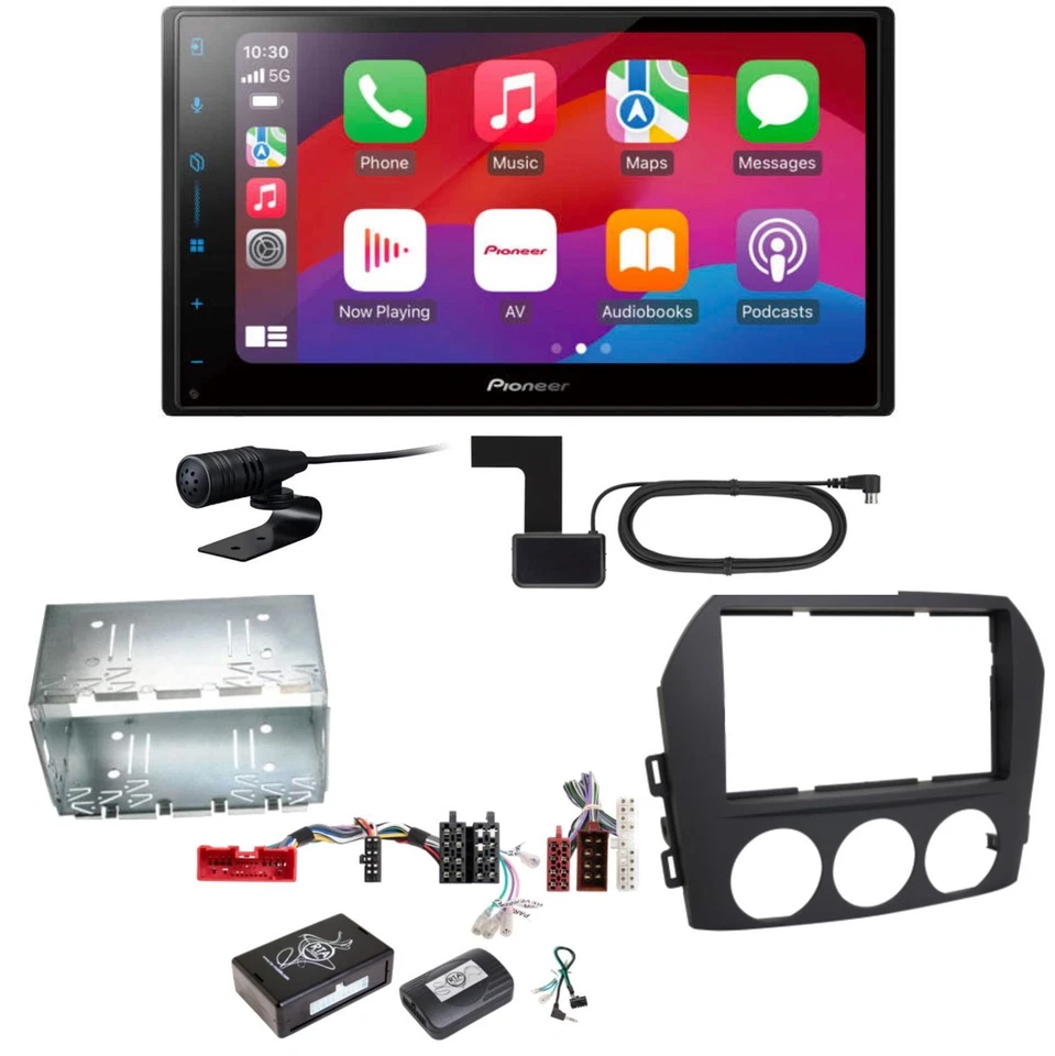 Pioneer SPH-DA77DAB CarPlay Android Auto DAB+ Einbauset für Mazda MX-5 NC FL - Bild 1 von 1