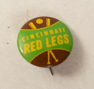 Botón Pinback Cincinnati Piernas Rojas BaseBall Team (B4C-19/JSF6) Chicos Patatas fritas - Imagen 1 de 6