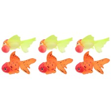 6 PCS Aquarium  Artificial Plant Glow in The Dark Fish