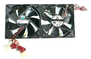 Computergehäuse schwarz Lüfter 12V DC / 120mm - gebraucht - Auswahl  - Bild 1 von 5