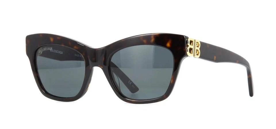 Balenciaga Sunglasses Bb0132s 002 Havana Green Woman