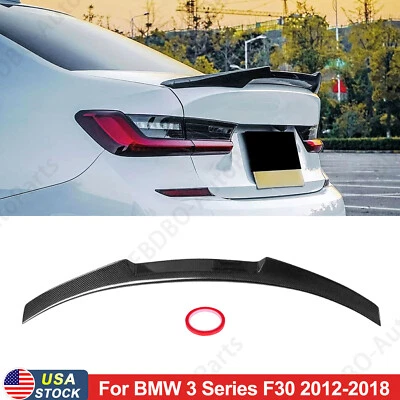Alerón trasero de fibra de carbono estilo M4 para BMW Serie 3 F30 M4 F80 2012-2018 Foto 1 de 4