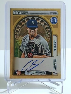 Clarke Schmidt RC 2021 Topps Gypsy Queen Rookie On-Card Auto New York Yankees - Image 1 of 2