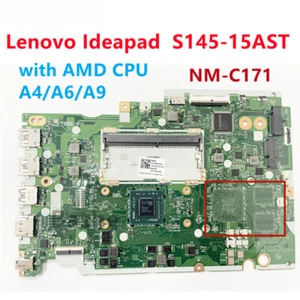 Motherboard For Lenovo IdeaPad S145-14AST S145-15AST NM-C171 With A4/A6/A9 CPU - Picture 1 of 3