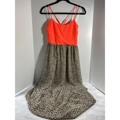 Maxi Vestido Freebird Dos Tonos Estampado Animal Talla Pequeña  Foto 1 de 4