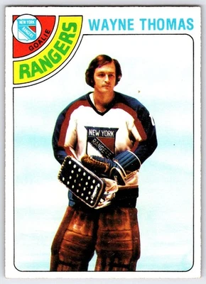 1978-79 Topps #166 - Wayne Thomas New York Rangers (EX) *HGCARDS* Foto 1 de 2