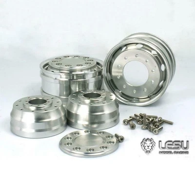 LESU Vorderrad Breit Radlager für 1/14 Tamiye Modell RC Traktor LKW Dumper - Bild 1 von 3