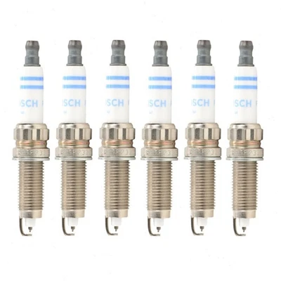 6 pc Bosch Double Platinum Spark Plugs for 2011-2019 BMW X6 3.0L L6 Ignition or - Image 1 of 4